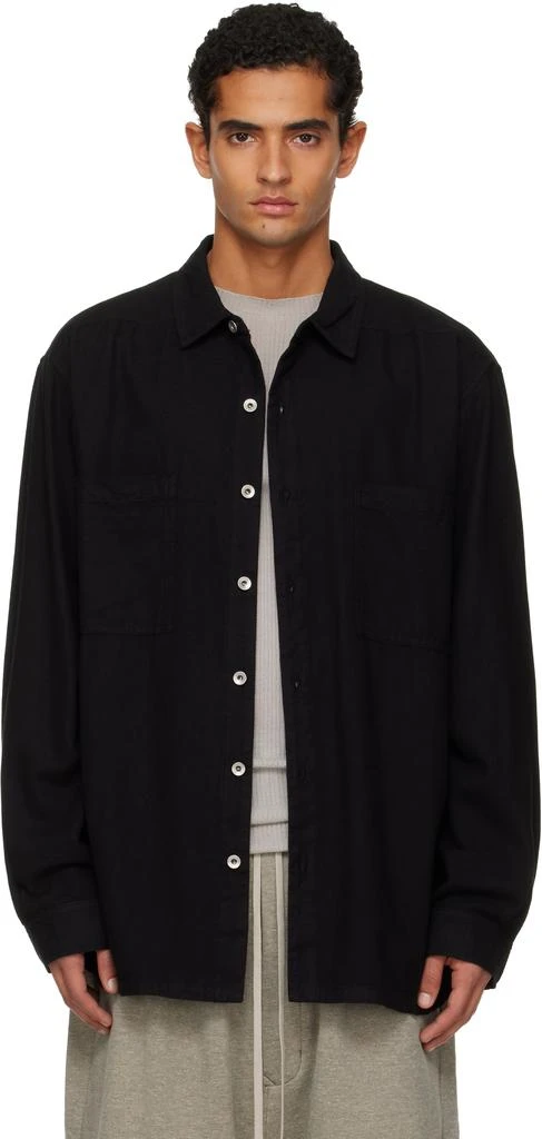 Rick Owens Black Concordians Jumbo Shirt 1