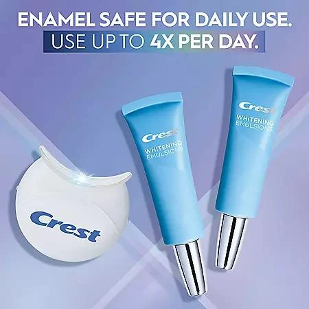 Crest Crest 3DWhite Daily Whitening Serum, Advanced Enamel White + LED Light Treatment 5
