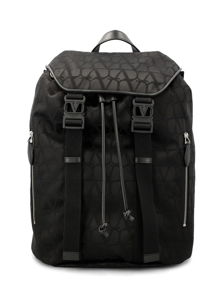 【VALENTINO】TOILE ICONOGRAPHE BACKPACK Valentino TOILE ICONOGRAPHE BACKPACK WITH LEATHER DETAILING