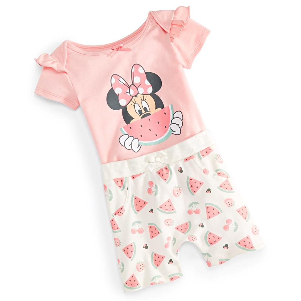 Disney Baby Minnie Mouse Watermelon Bodysuit & Shorts, 2 Piece Set