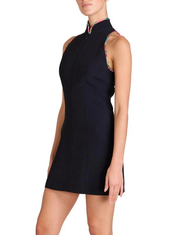 Andrew Gn Paisley Crepe Mini Dress 3