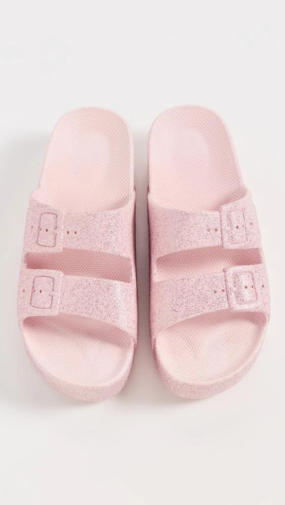 FREEDOM MOSES Metallic High Platform Slides 4