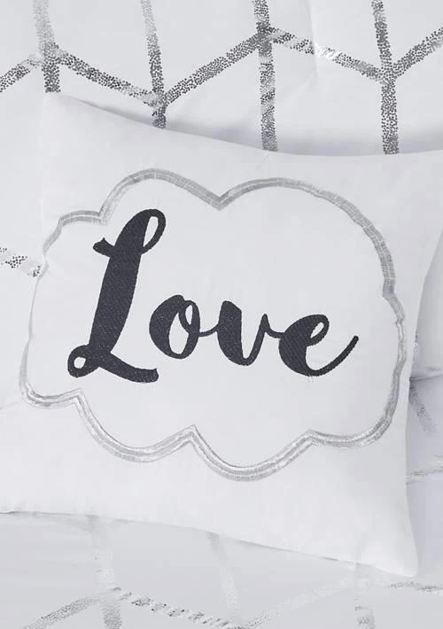 Intelligent Design Design Raina Metallic Printed Comforter Set 3