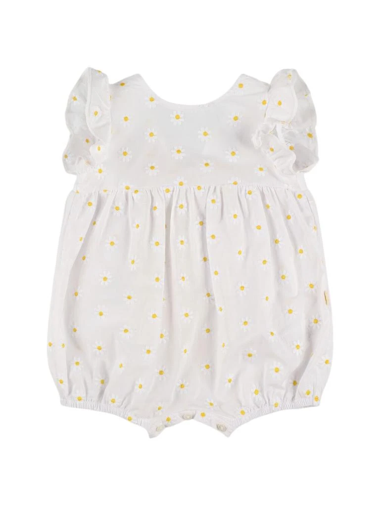 IL GUFO Daisy Embroidered Cotton Romper 1
