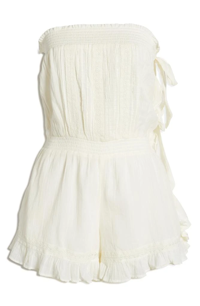 Free People Feelin' Fancy Strapless Cotton Romper 6