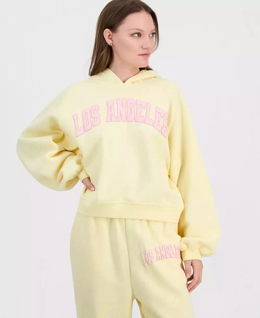 Self Esteem Juniors
 Los Angeles Puff Print Hoodie Sweatshirt