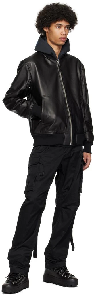 Mackage Black Easton Reversible Leather Jacket 5