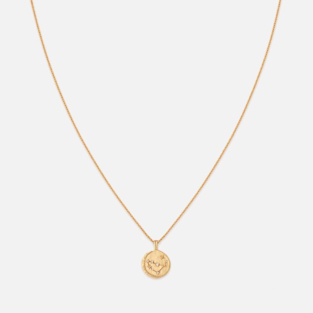 ASTRID & MIYU Astrid & Miyu Capricorn Zodiac 18-Karat Gold-Plated Recycled Sterling Silver Necklace