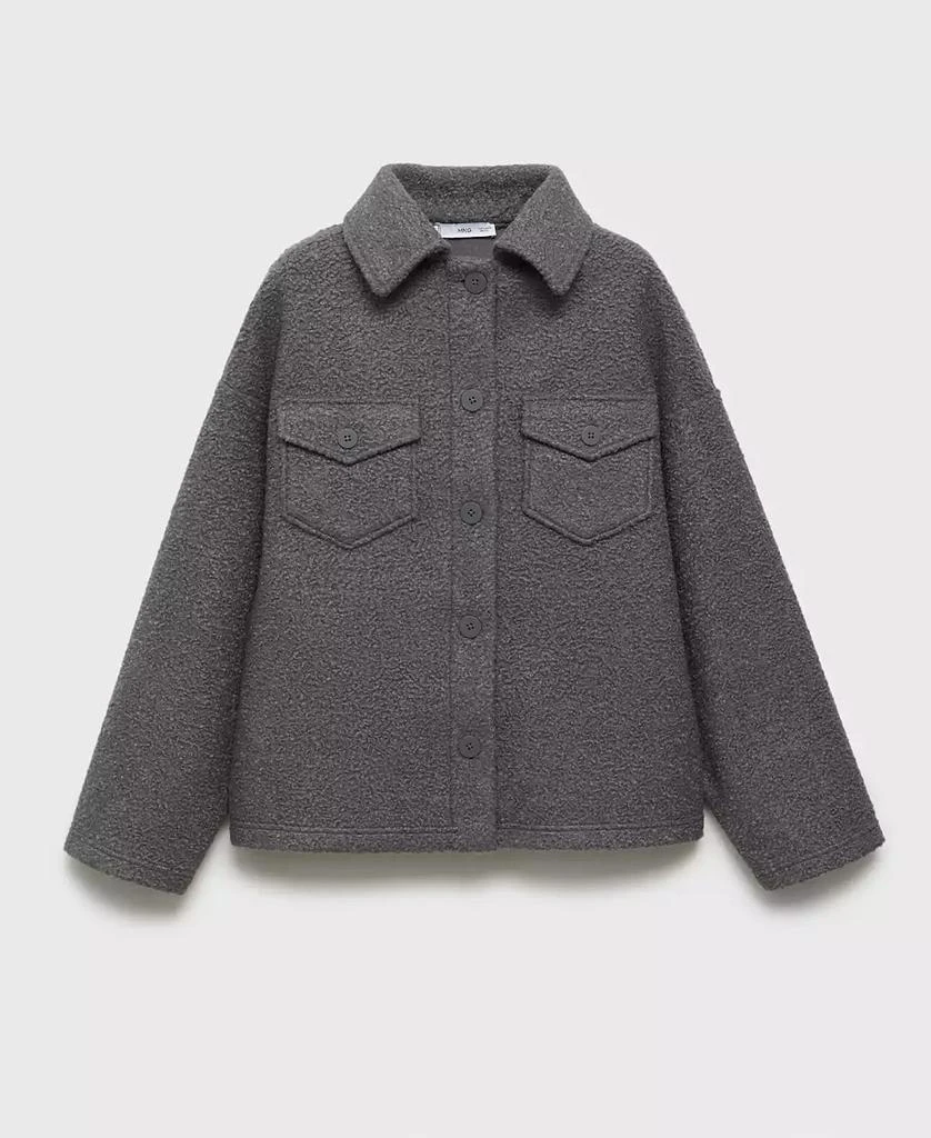 Mango Women's Pockets Detail Boucle Jacket 3