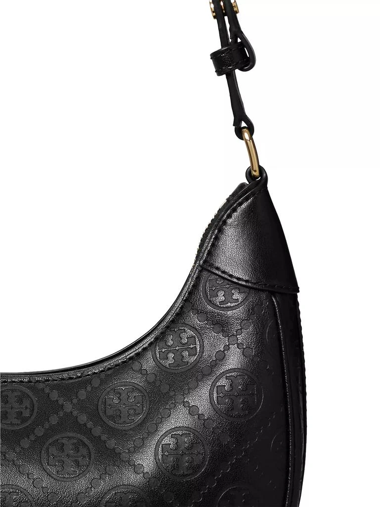 Tory Burch T Monogram Debossed Leather Crescent Bag 4