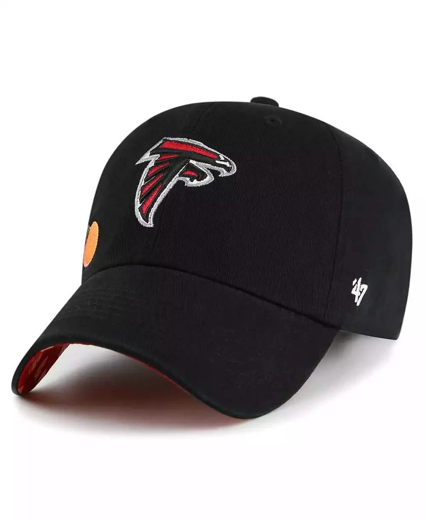 47 Brand Women's Black Atlanta Falcons Confetti Icon Clean Up Adjustable Hat 4