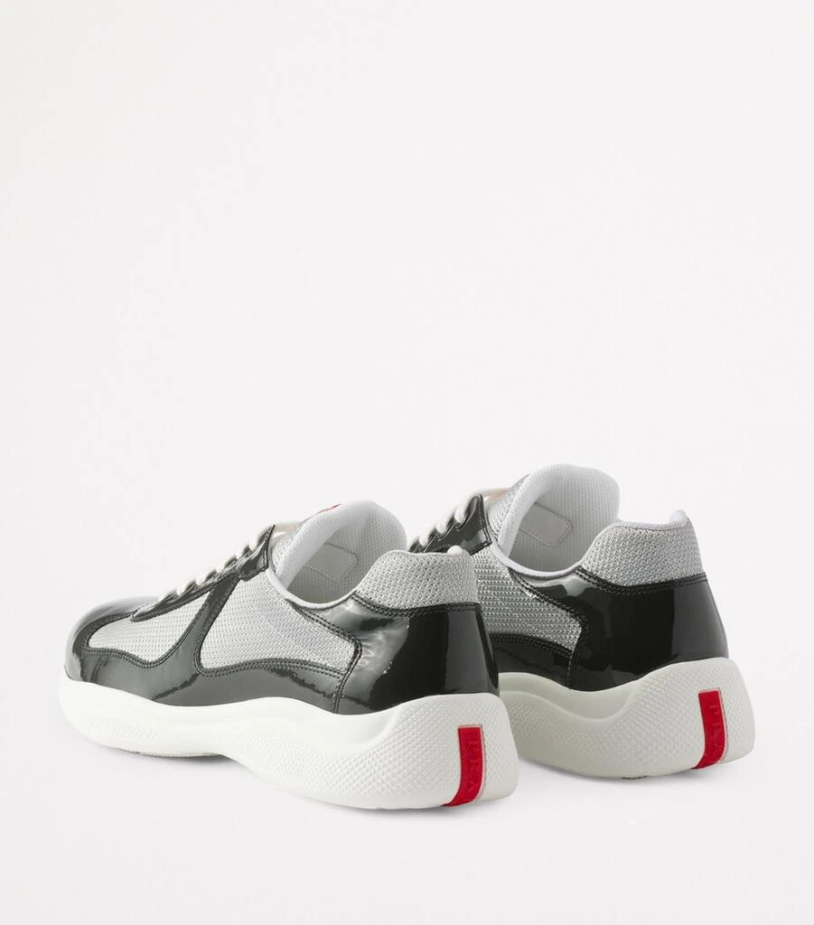Prada Patent Leather-Blend America's Cup Sneakers 4