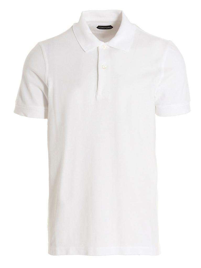 Yves Saint Laurent Saint Laurent Cotton Piqué Polo - Polo