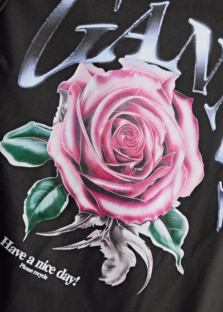 Ganni Logo printed cotton top 5