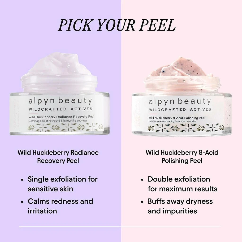 Alpyn Beauty Wild Huckleberry Radiance Recovery Peel 10