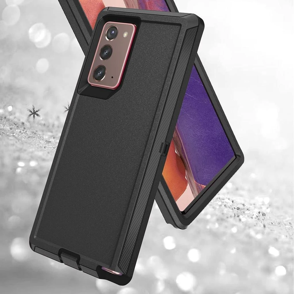 ENTRONIX Entronix Bundle Compatible with Galaxy Note 20 - Heavy Duty Case, 2 Clear Screen Protectors & 2 Camera Lens Protector 6
