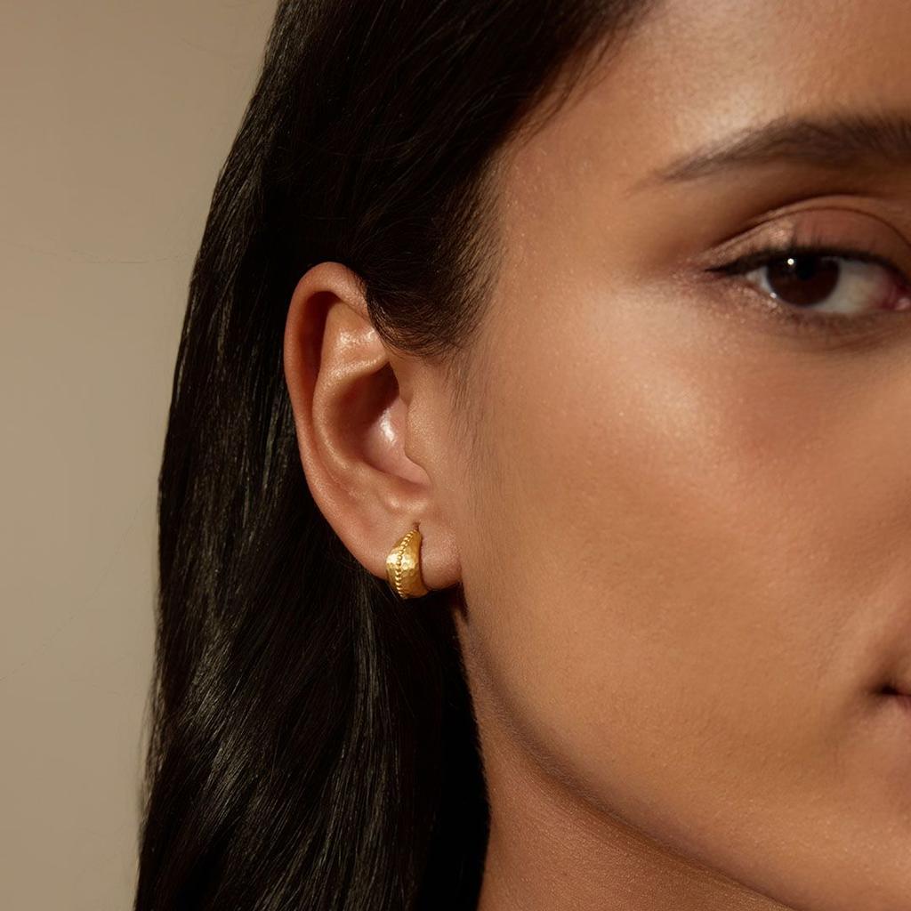 Satya Jewelry Little Joys Dot Huggie Hoop Earrings