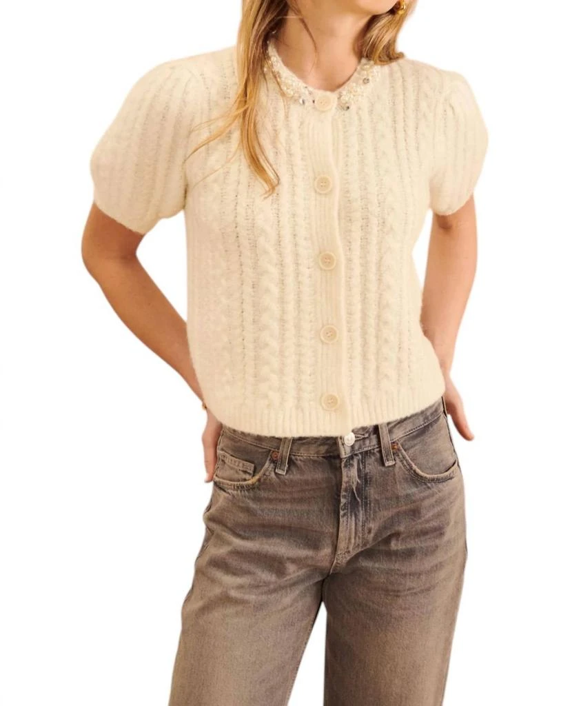 John + Jenn Maxwell Sweater In Cream 2