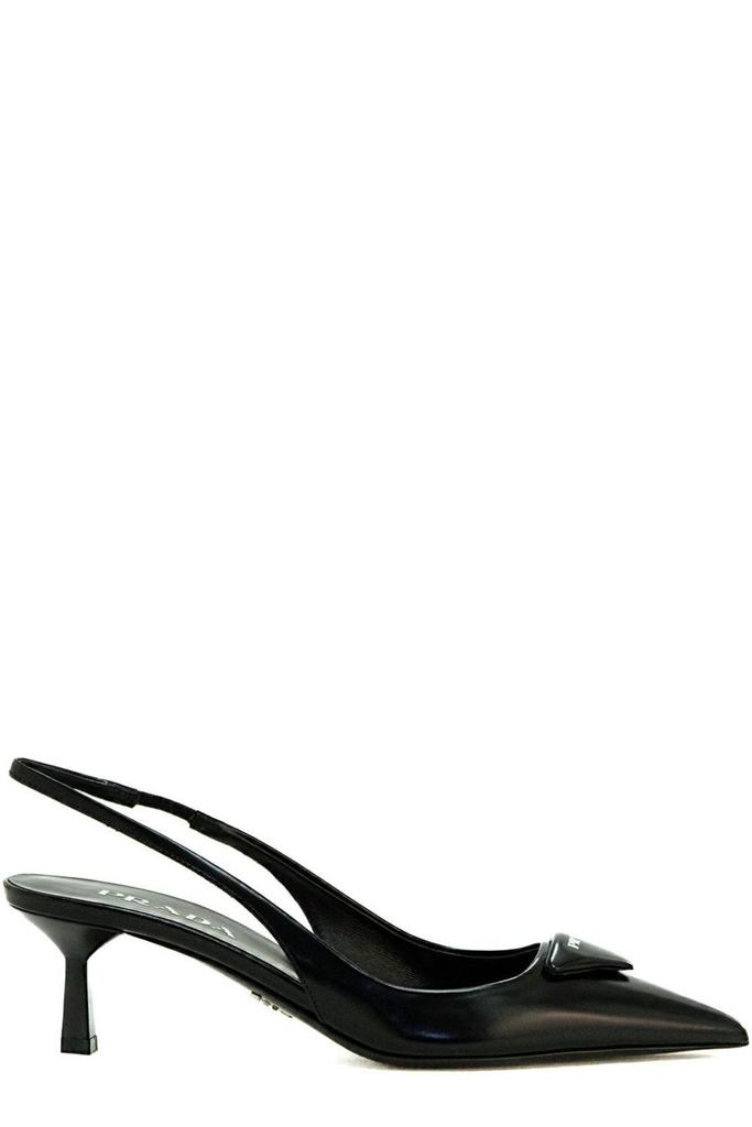 【関税＆送料込み】Prada 45Mm Triangle-Enamel Pumps Prada 45mm triangle-enamel pumps | Eraldo.com CC