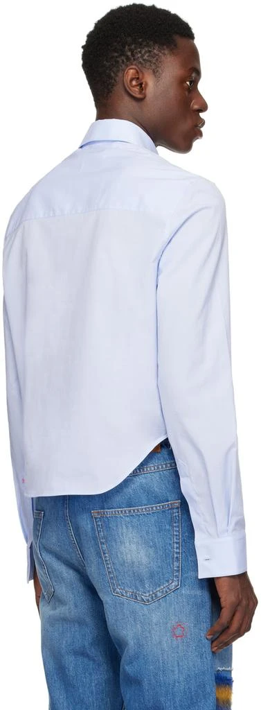 Marni Blue Cropped Long Sleeve Shirt 3