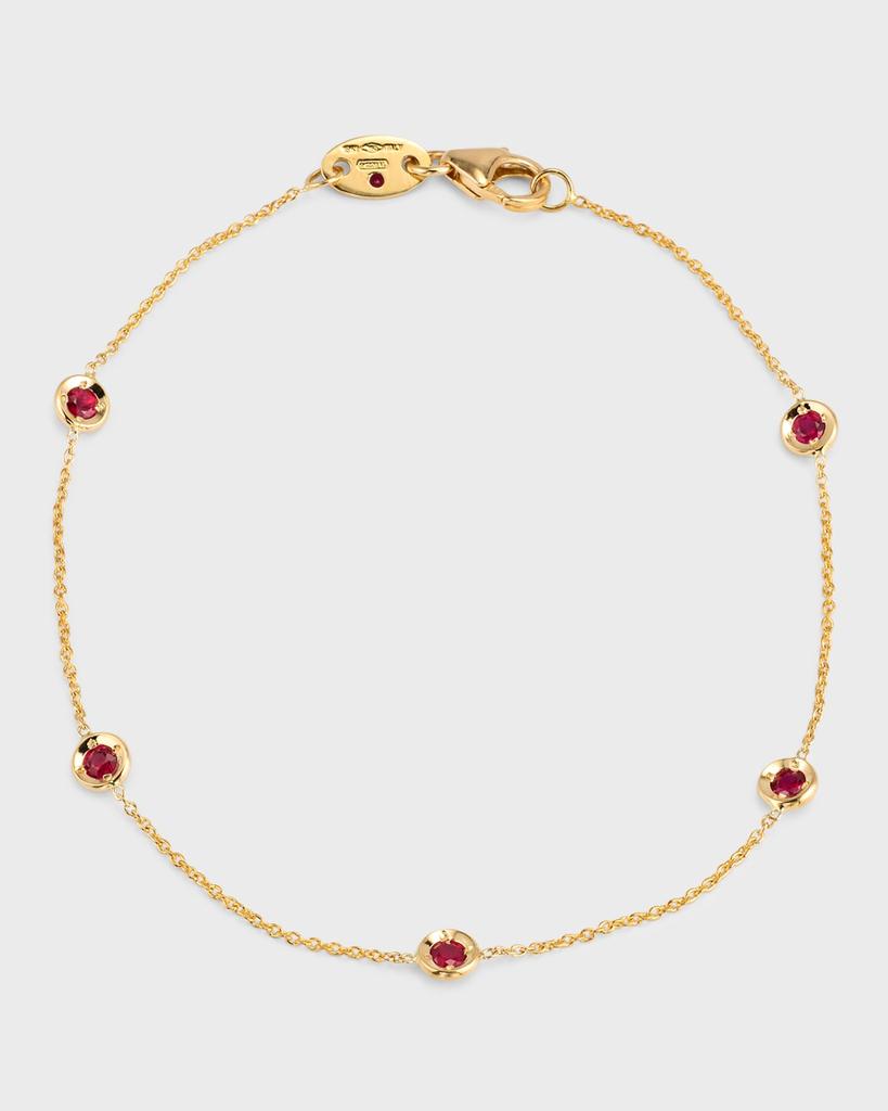 Roberto Coin 18K Gold Ruby Station Bracelet