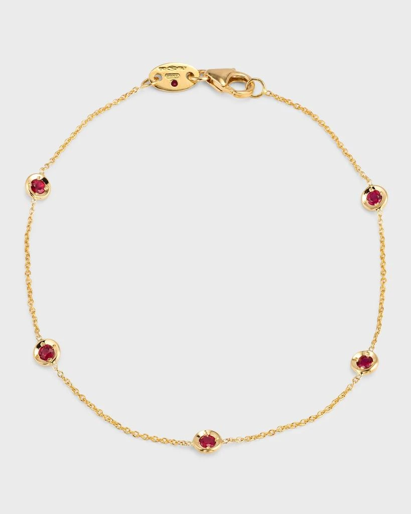 Roberto Coin 18K Gold Ruby Station Bracelet 1