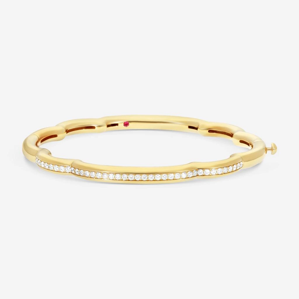 Roberto Coin Roberto Coin Cialoma 18K Yellow Gold Diamond Cloud Bangle Bracelet 7773574AYBAX-copy