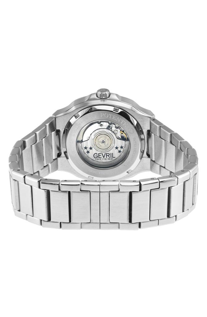 GV2 Potente Automatic Stainless Steel Bracelet Watch, 40mm