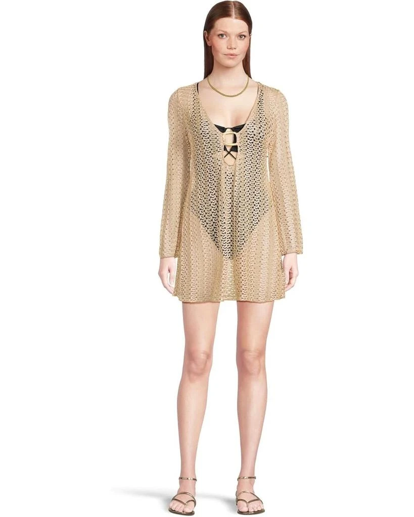 L*Space L*Space Bondi Swimsuits Women's  Black Stretch One-Piece Classic RED380 5