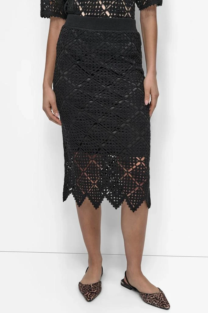 DKNY CROCHET MIDI PENCIL SKIRT 1