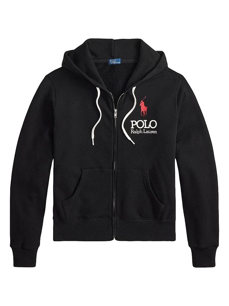 Ralph Lauren Logo Cotton-Blend Zip-Front Hoodie