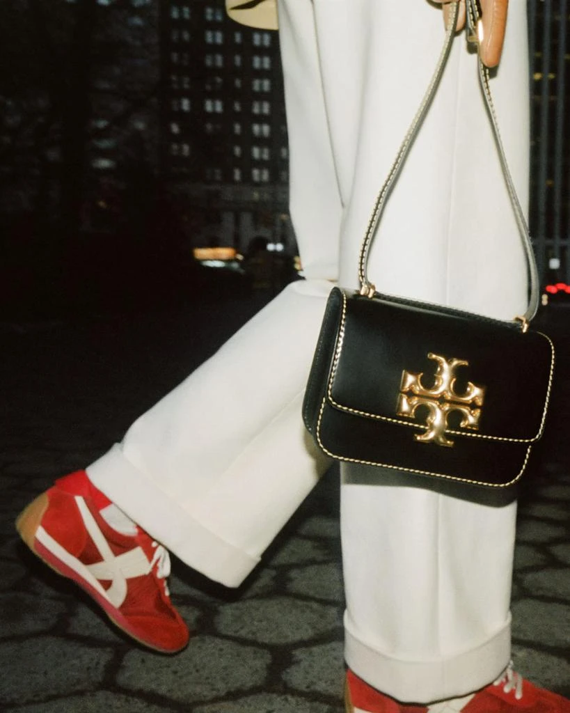 Tory Burch Hank Mixed Leather Retro Sneakers 2