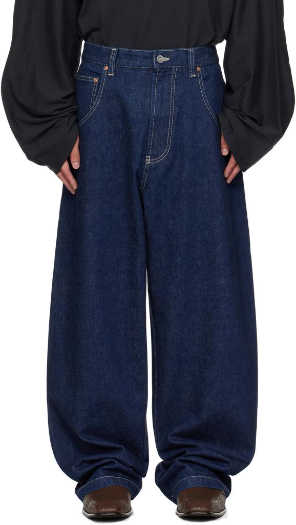 VETEMENTS ブルー＆ブラック Big Shape ジーンズ Blue Big Shape Jeans – On Sale Now with Up to 45% Off | Discover