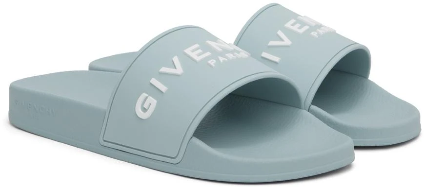 Givenchy Blue Rubber Slides 4