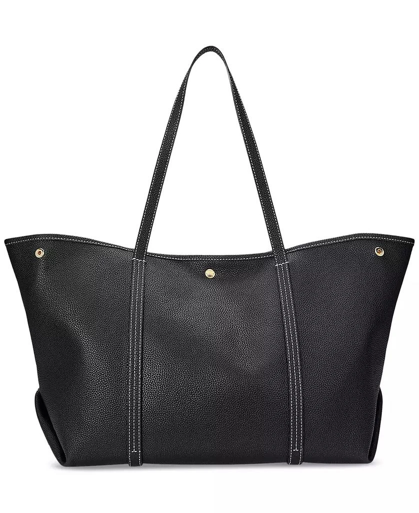 Lauren Ralph Lauren Pebbled Leather Extra-Large Emerie Tote Bag 7