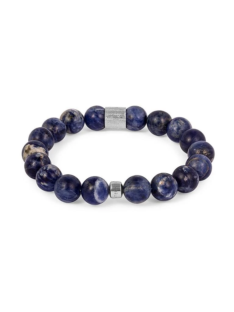 Tateossian Sterling Silver Beaded Bracelet 3