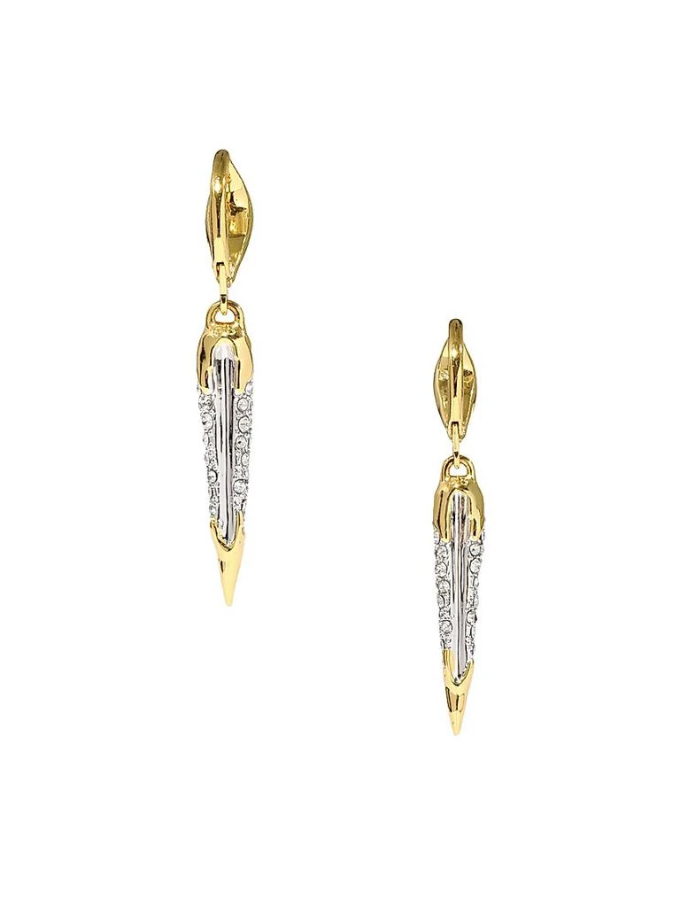 Alexis Bittar Solanales Spear 14K-Gold-Plated, Rhodium-Plated 
Glass Crystal Drop Earrings 3