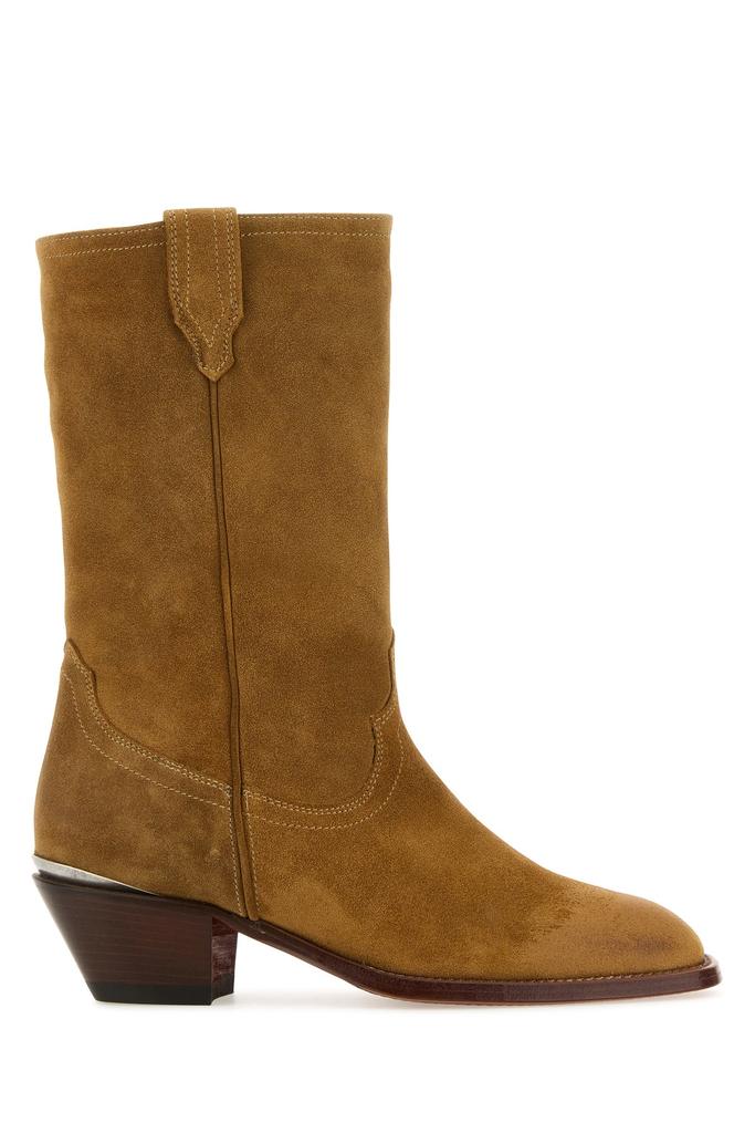 SONORA Camel suede Durango ankle boots