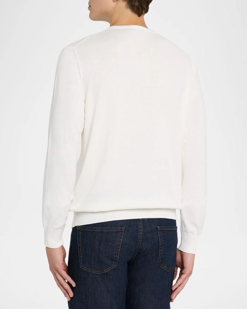 Canali Men's Cotton Tipped Crewneck Sweater 3