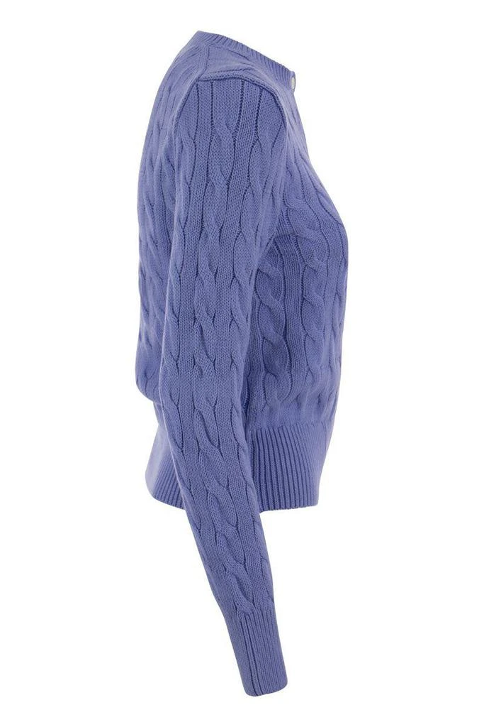 Ralph Lauren Polo Ralph Lauren Plaited Cardigan With Long Sleeves 3