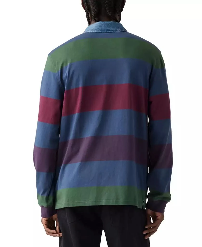 Levi's Men's Relaxed-Fit Long Sleeve Striped Rugby Shirt 2