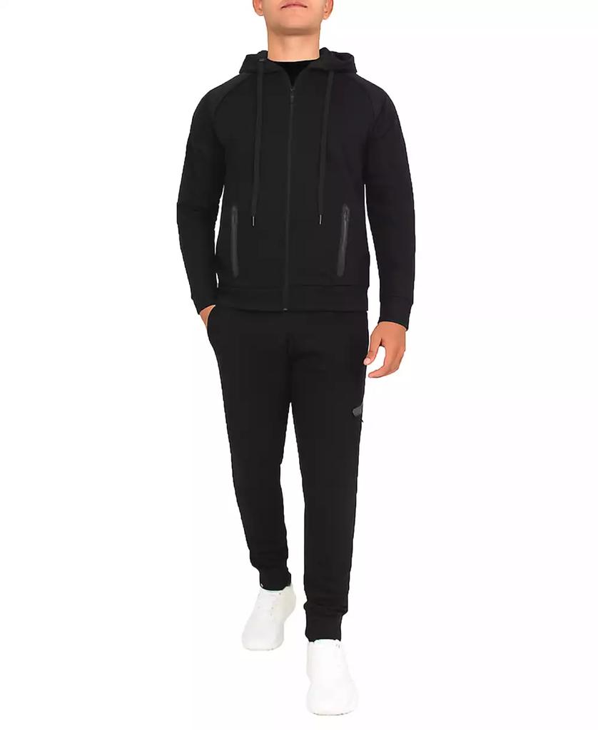 Blu Rock Men's Slim-Fit Tech Fleece Hoodie and Jogger Sweatpants, 2-Piece Set