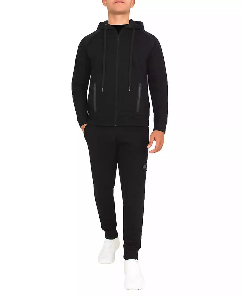Blu Rock Men's Slim-Fit Tech Fleece Hoodie and Jogger Sweatpants, 2-Piece Set 1