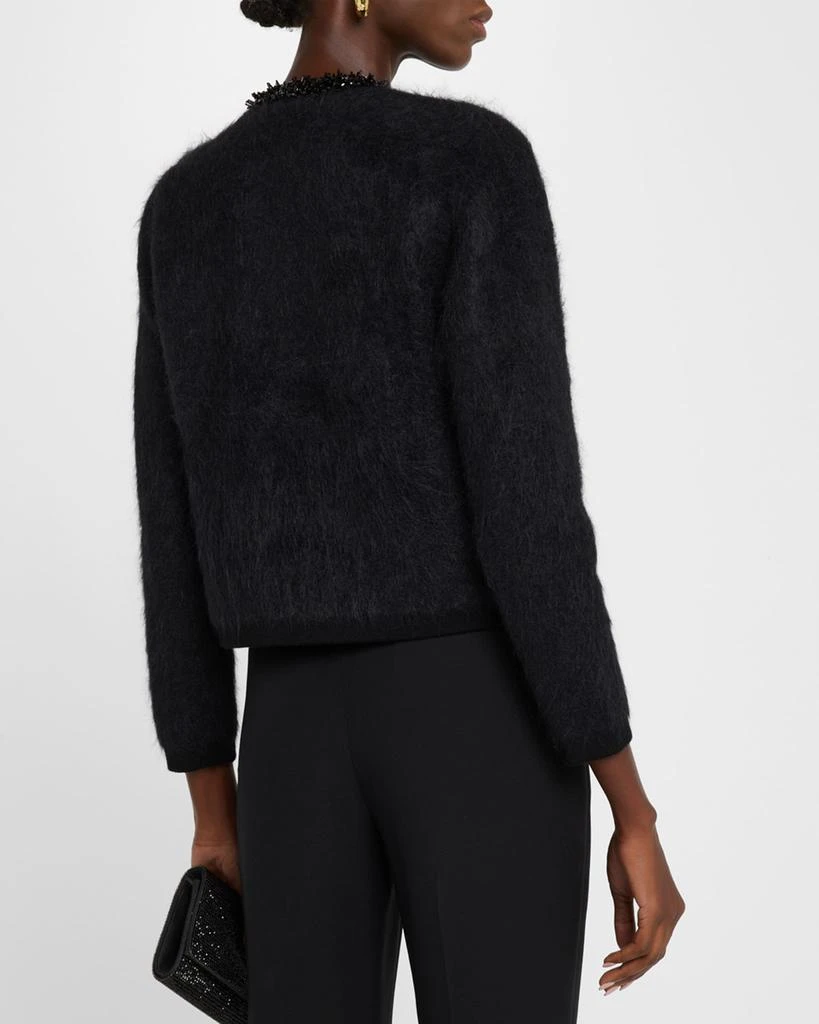 Kobi Halperin Madeline Fuzzy Bead-Trim Sweater 3