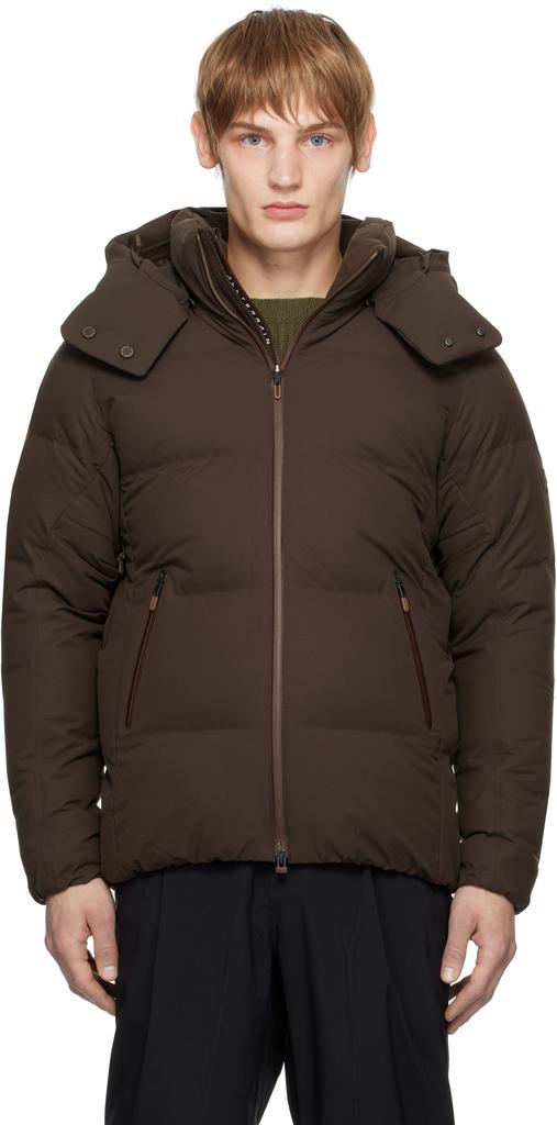DESCENTE Brown Mizusawa Mountaineer Down Jacket