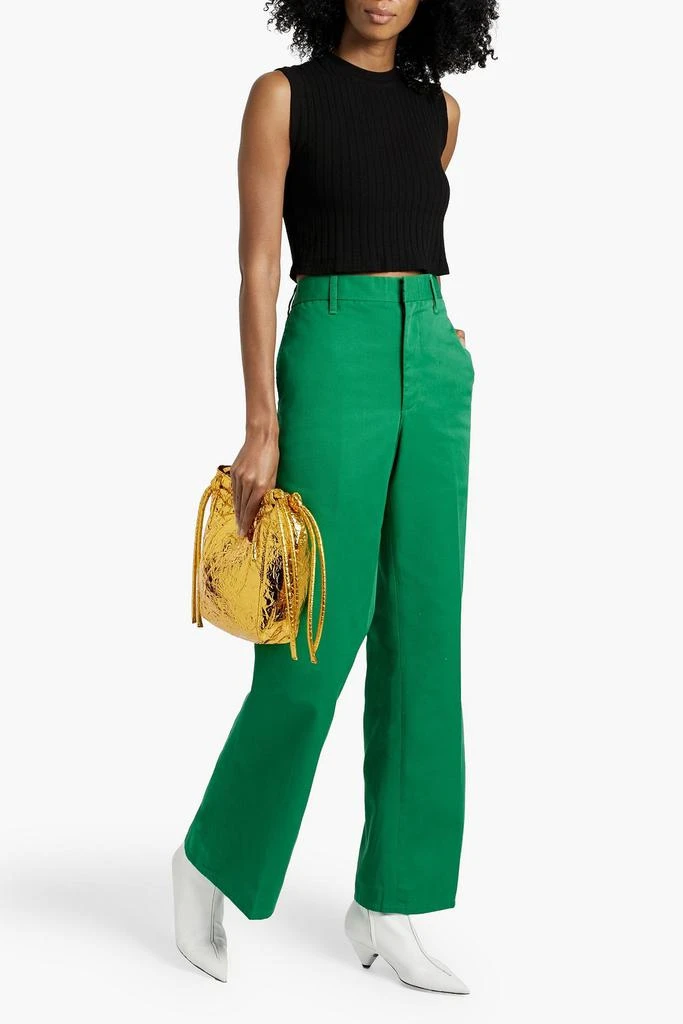 Re/Done Cotton-twill wide-leg pants 2