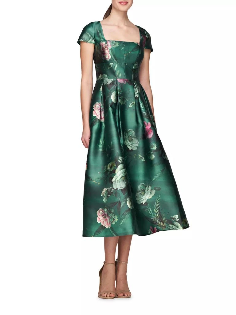 Kay Unger Tierney Tea-Length Dress 3