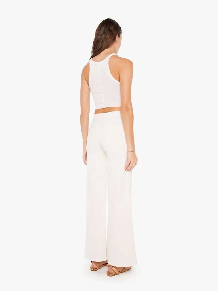 MOTHER Twister Skimp High-Rise Pants Flared Leg Pants In Cream Puffs 3