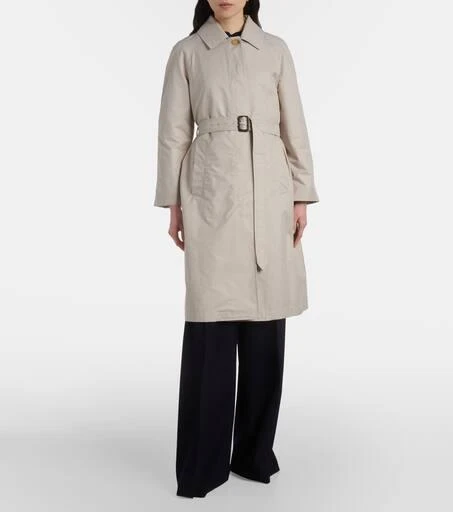 Max Mara The Cube Orleans belted twill coat 7