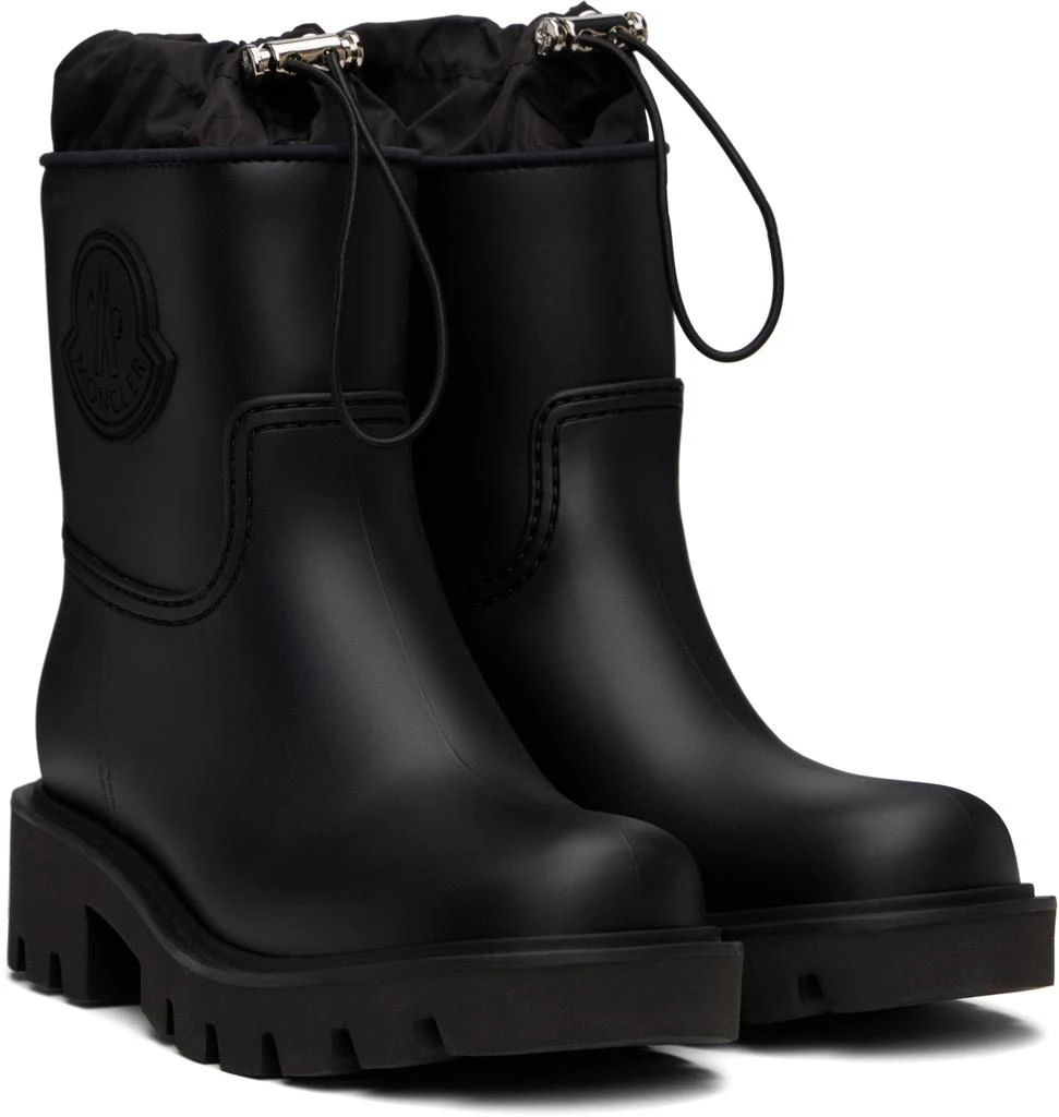 Moncler Black Kickstream Rain Boots 4